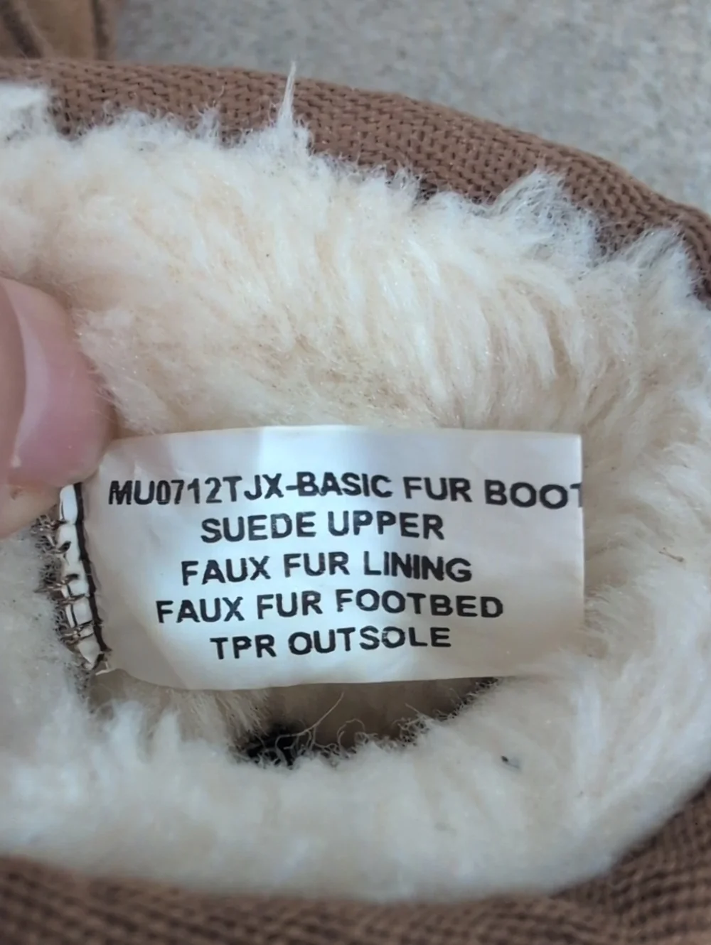 LAMO Suede Faux Fur Basic Boots, Brown Toddler Girls Size 9C